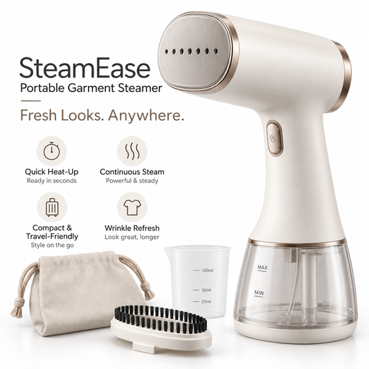 Portable Garment Steamer for Everyday Wrinkle Care & Clothing Refresh