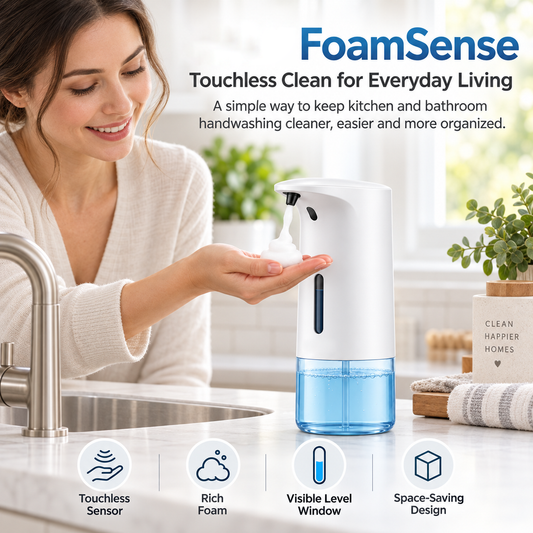 Touchless Automatic Soap Dispenser for Kitchen & Bathroom Sinks